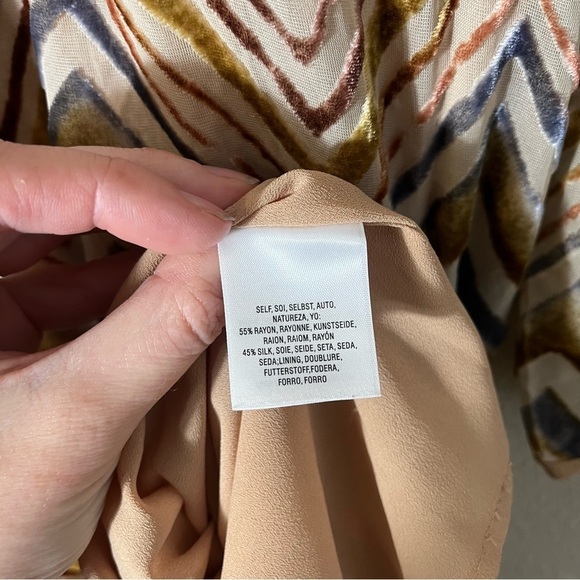 FREE PEOPLE *Ultra RARE* Beaded Velvet Chevron Long Sleeve Maxi Dress - Picture 12 of 14